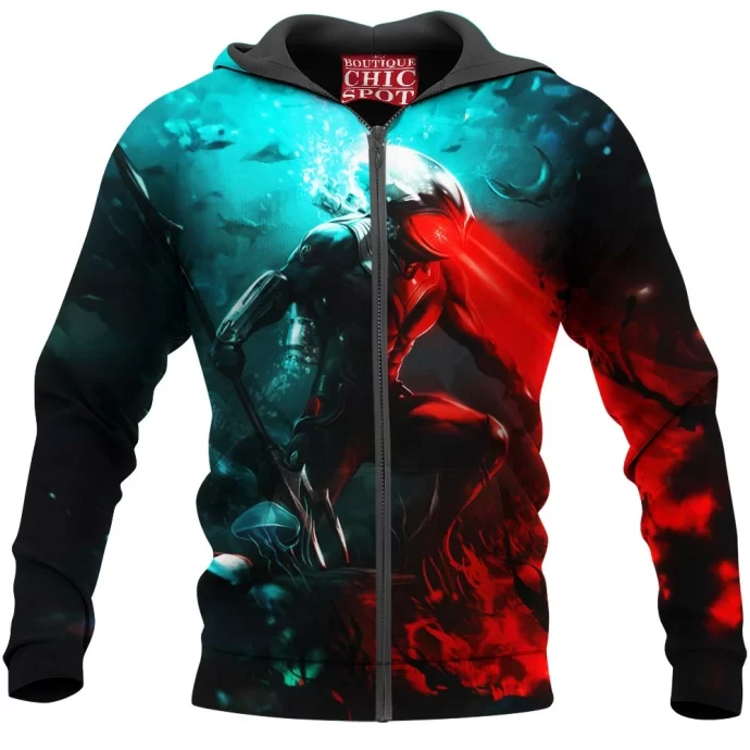 Black Manta Zip Hoodie