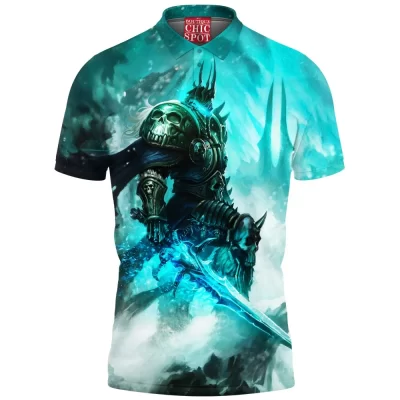 Game Polo Shirt, Lich King Polo Shirt, Dota Polo Shirt, Warcraft Polo Shirt