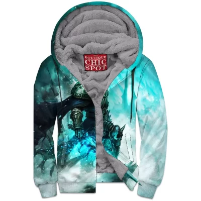 Game Zip-Fleece-Hoodie, Lich King Zip-Fleece-Hoodie, Dota Zip-Fleece-Hoodie, Warcraft Zip-Fleece-Hoodie