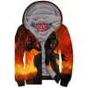 Dragon Zip-Fleece-Hoodie, Fantasy Zip-Fleece-Hoodie