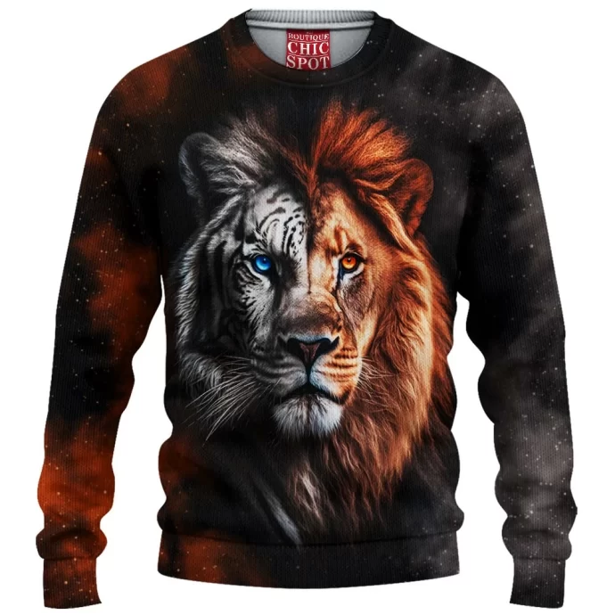 Lion Tiger Knitted Sweater