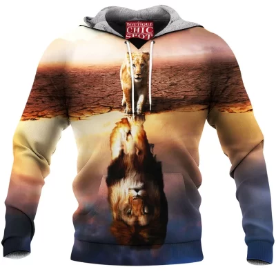 Lion Fleece-Hoodie