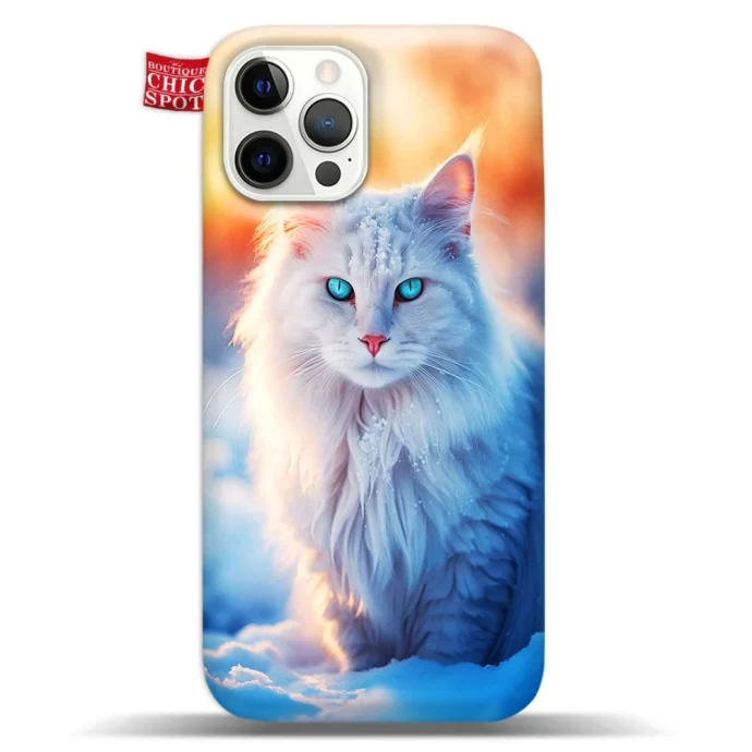 Blue Eyed White Cat Phone Case Iphone