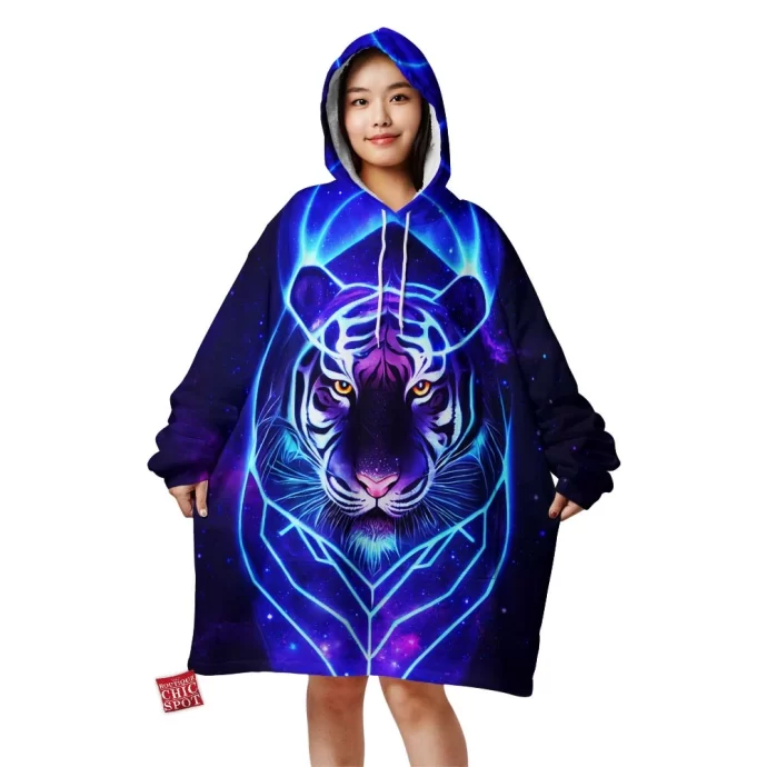 Galaxy Tiger Blanket Hoodie