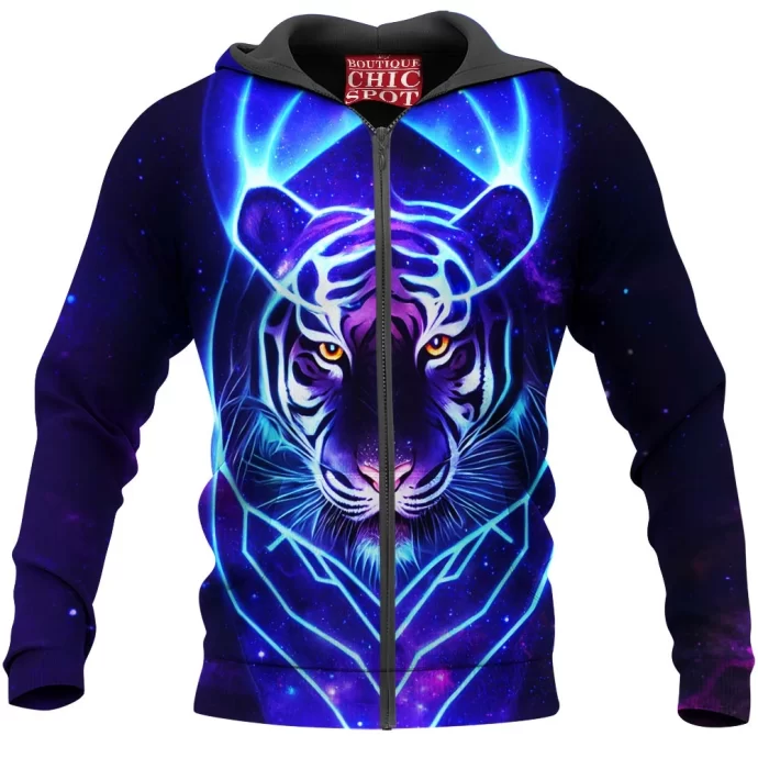 Galaxy Tiger Zip Hoodie