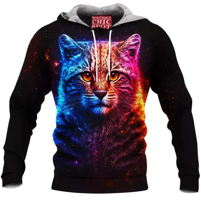 Galaxy Cat Fleece Hoodie