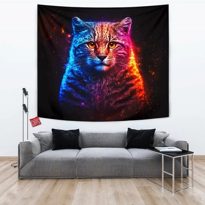 Galaxy Cat Tapestry