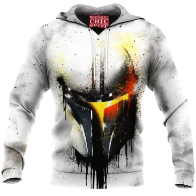 Sci-Fi Fleece-Hoodie, Star Wars Fleece-Hoodie, The Mandalorian Fleece-Hoodie