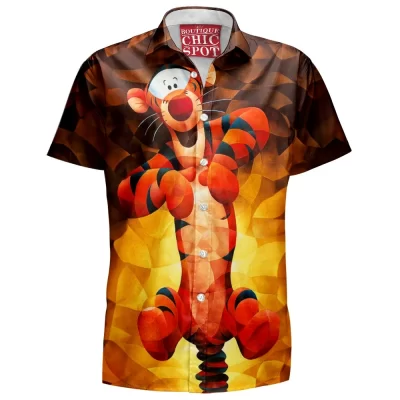 Animation Hawaiian-Shirt, Tigger Hawaiian-Shirt, Winnie The Pooh Hawaiian-Shirt