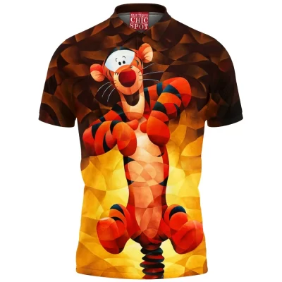 Animation Polo Shirt, Tigger Polo Shirt, Winnie The Pooh Polo Shirt