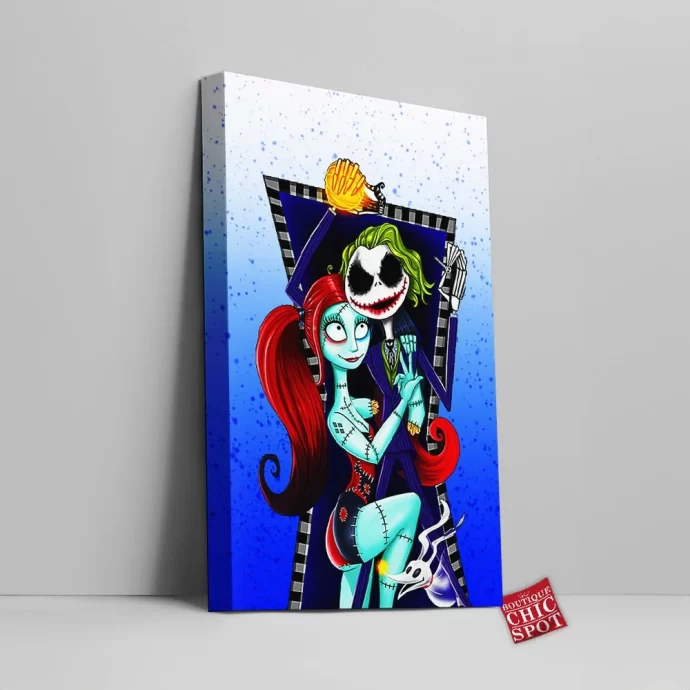 Harley Quinn Sally Joker Jack Canvas Wall Art