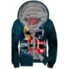Mighty Morphin Power Rangers Zip-Fleece-Hoodie