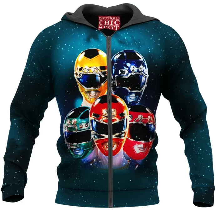 Mighty Morphin Power Rangers Zip Hoodie