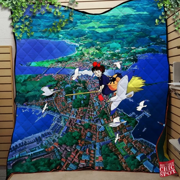 Kikis Delivery Service Quilt Blanket