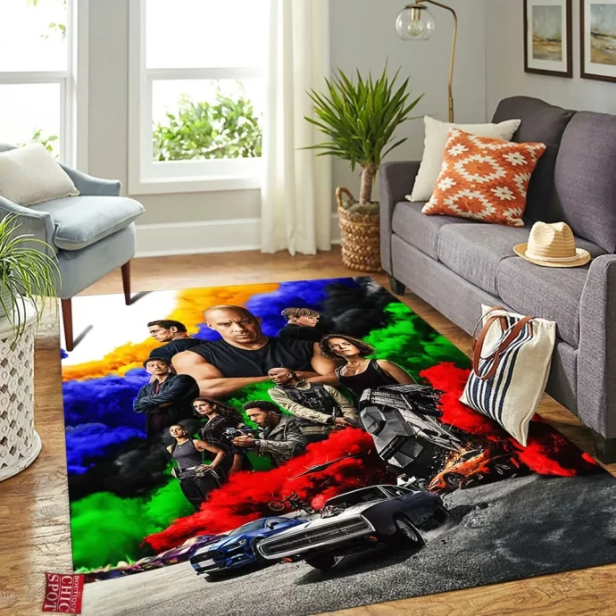 Fast Furious Rectangle Rug