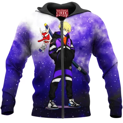 Anime Zip-Hoodie, Chifuyu Matsuno Zip-Hoodie, Tokyo Revengers Zip-Hoodie