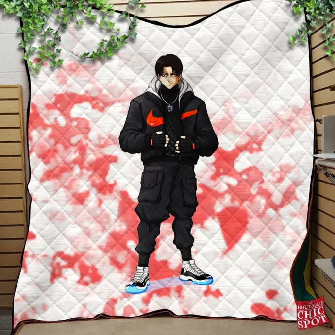 Levi Ackerman Quilt Blanket