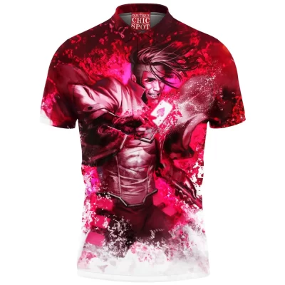Comic Polo Shirt, Gambit Polo Shirt, X-men Polo Shirt