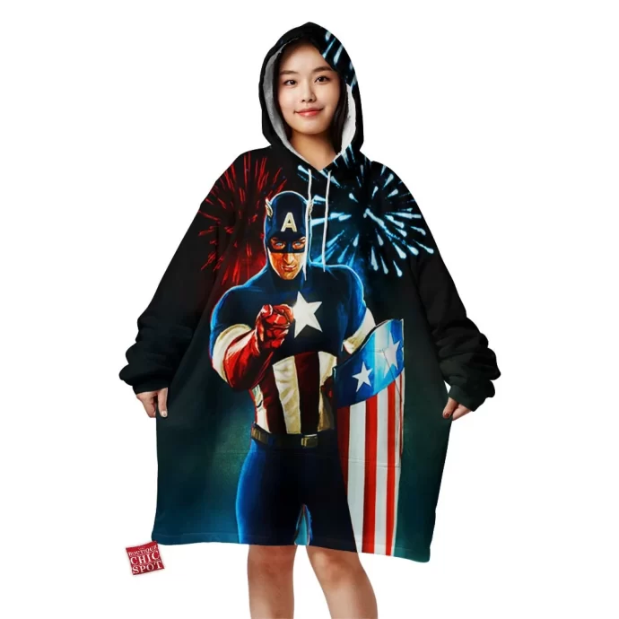 Captain America Blanket Hoodie