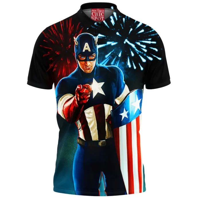 Captain America Polo Shirt