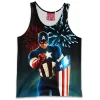Captain America Tank-Top, Comic Tank-Top