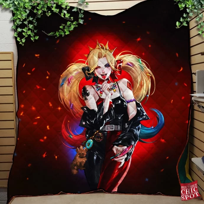 Harley Quinn Quilt Blanket