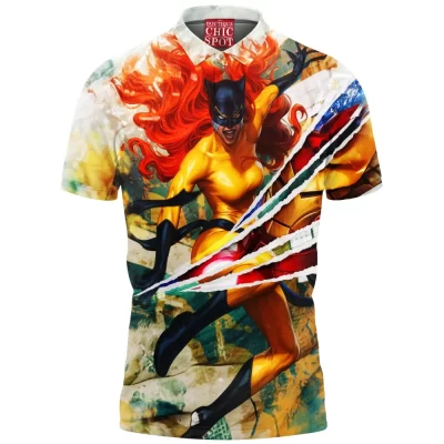 Comic Polo Shirt, Hellcat Polo Shirt