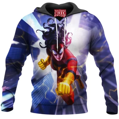 Comic Hoodie, Spider-Woman Hoodie