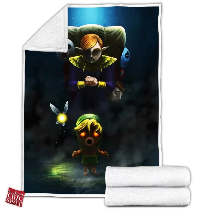 Zelda Majoras Mask Fleece Blanket