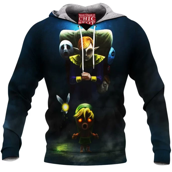 Zelda Majoras Mask Fleece Hoodie