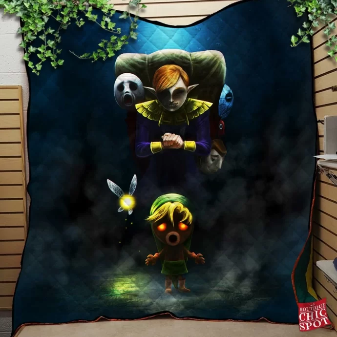 Zelda Majoras Mask Quilt Blanket