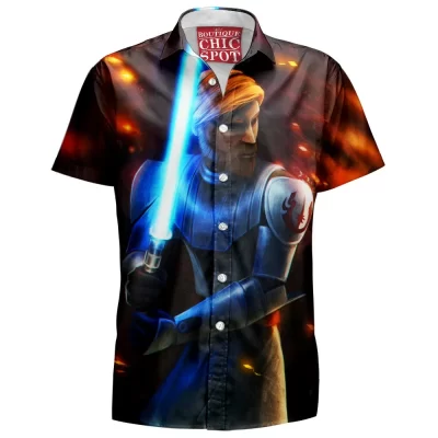 Obi-Wan Kenobi Hawaiian-Shirt, Sci-Fi Hawaiian-Shirt, Star Wars Hawaiian-Shirt
