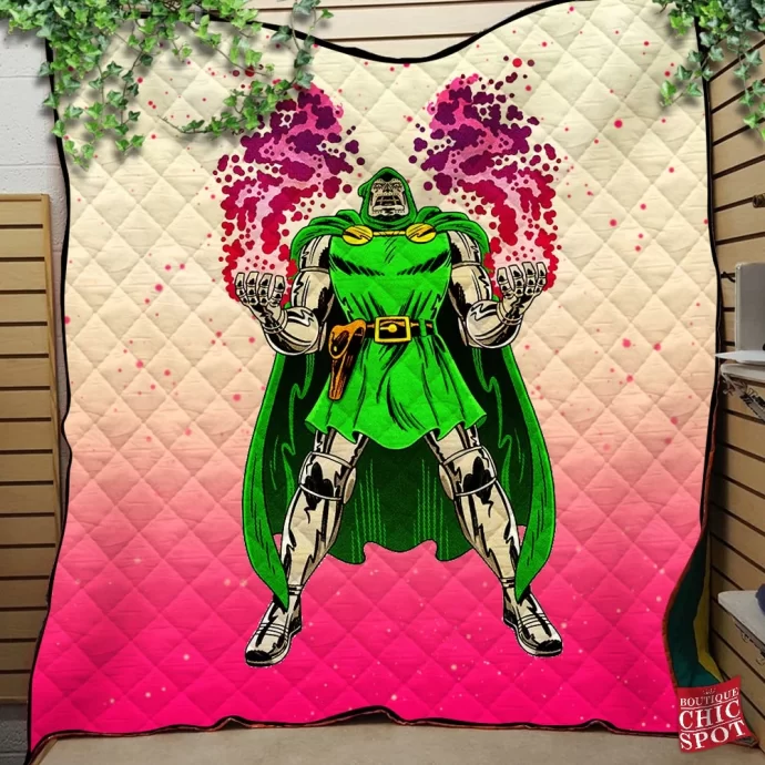 Doctor Doom Quilt Blanket