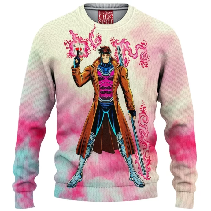 Gambit X-men Knitted Sweater