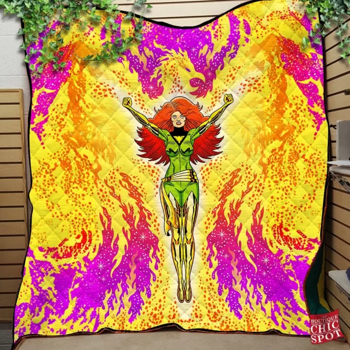 Jean Grey X-men Quilt Blanket