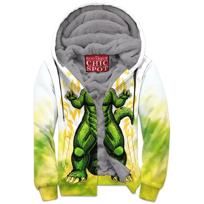 Godzilla Zip Fleece Hoodie