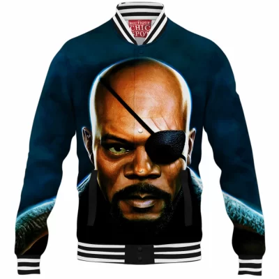 Comic Baseball-Jacket, Nick Fury Baseball-Jacket