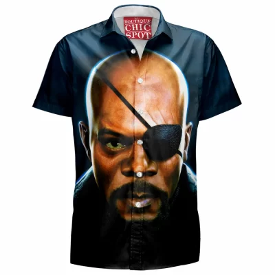 Comic Hawaiian-Shirt, Nick Fury Hawaiian-Shirt