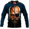Comic Zip-Hoodie, Nick Fury Zip-Hoodie