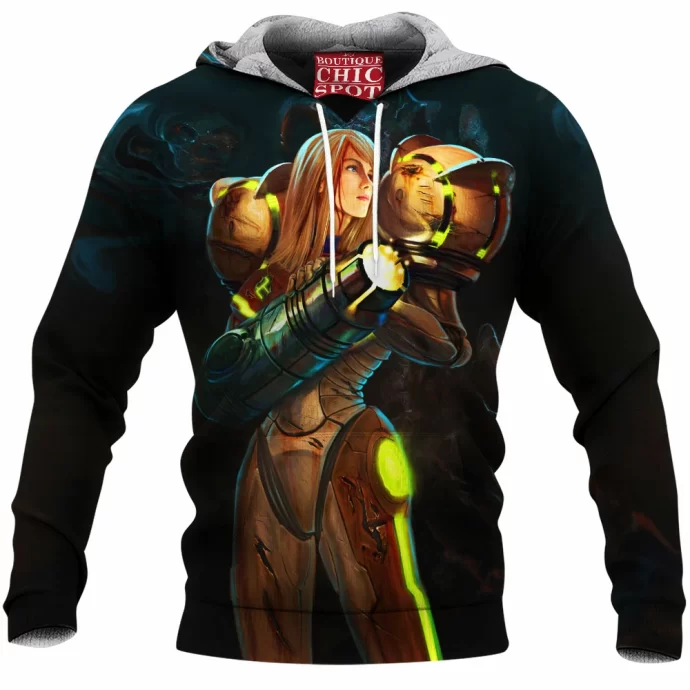 Samus Aran Fleece Hoodie