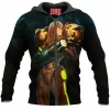 Game Zip-Hoodie, Metroid Zip-Hoodie, Samus Zip-Hoodie