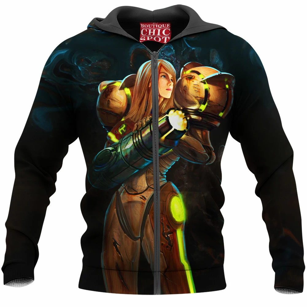 Game Zip-Hoodie, Metroid Zip-Hoodie, Samus Zip-Hoodie 1 T TRINH Boutique 0359 Zip Hoodie