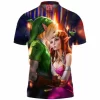Game Polo Shirt, The Legend of Zelda Polo Shirt, Zelda Link Polo Shirt