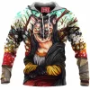 Cat Fleece-Hoodie, Mona Lisa Fleece-Hoodie