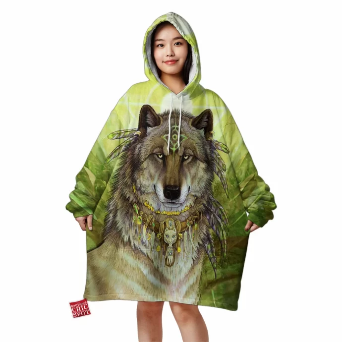 Ancient Wolf Blanket Hoodie