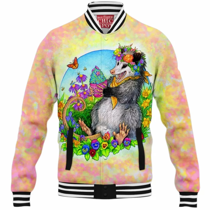 Flower Mouse Baseball Jacket