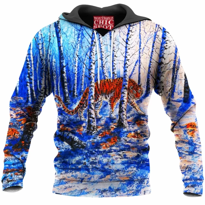 The Snowy Forest Tiger Hoodie