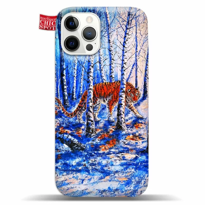 The Snowy Forest Tiger Phone Case Iphone