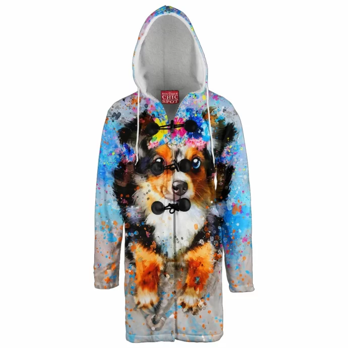 Flower Dog Hooded Cloak Coat