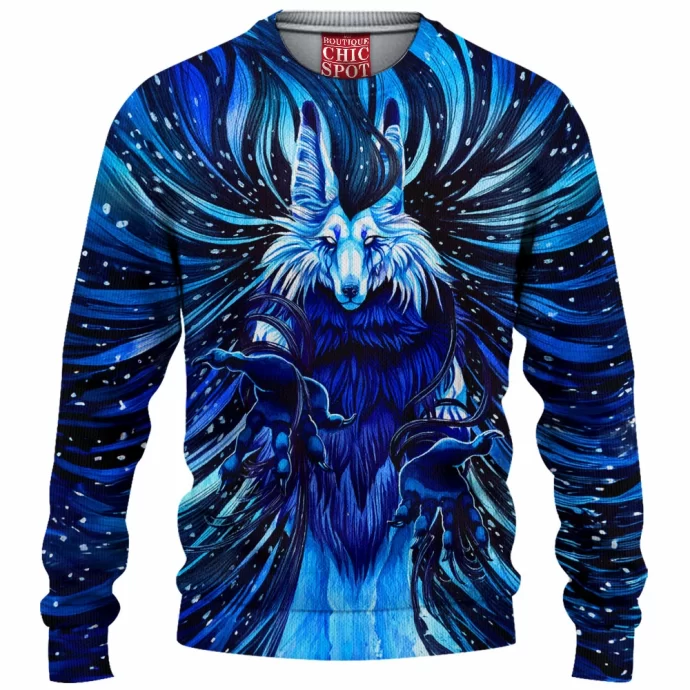 Magic Wolf Knitted Sweater